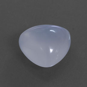3.44캐럿 천연 라벤더 블루 칼세도니, 투명한, 10.2×10 mm, 투명/반투명