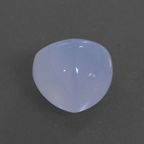 3.86캐럿 천연 라벤더 블루 칼세도니, 투명한, 9.9×9.7 mm, 투명/반투명