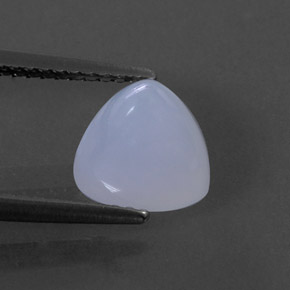 2.15캐럿 천연 라벤더 블루 칼세도니, 투명한, 8.2×8.1 mm, 투명/반투명