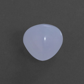 2.15캐럿 천연 라벤더 블루 칼세도니, 투명한, 8.2×8.1 mm, 투명/반투명