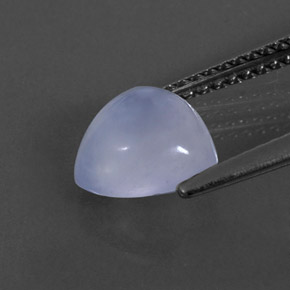 1.74캐럿 천연 라벤더 블루 칼세도니, 투명한, 8×8 mm, 투명/반투명