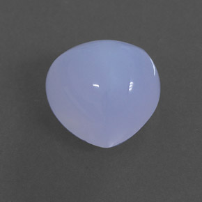3.32캐럿 천연 라벤더 블루 칼세도니, 투명한, 9.2×9.1 mm, 투명/반투명