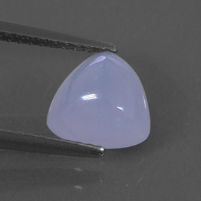 1.69캐럿 천연 라벤더 블루 칼세도니, 투명한, 7.8×7.8 mm, 투명/반투명