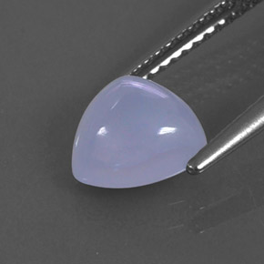 1.69캐럿 천연 라벤더 블루 칼세도니, 투명한, 7.8×7.8 mm, 투명/반투명