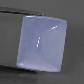 8.83캐럿 천연 라벤더 블루 칼세도니, 투명한, 13.4×11.1 mm, 투명/반투명
