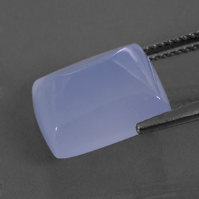 8.83캐럿 천연 라벤더 블루 칼세도니, 투명한, 13.4×11.1 mm, 투명/반투명