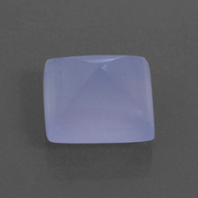 5.68캐럿 천연 라벤더 블루 칼세도니, 투명한, 11.1×10.9 mm, 투명/반투명