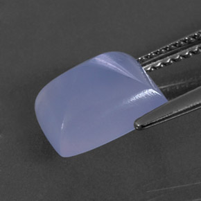 3.20캐럿 천연 라벤더 블루 칼세도니, 투명한, 9.8×8.1 mm, 투명/반투명