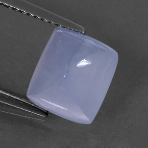 2.93캐럿 천연 라벤더 블루 칼세도니, 투명한, 9.3×8.3 mm, 투명/반투명
