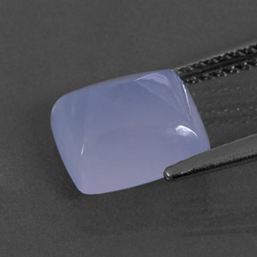 2.93캐럿 천연 라벤더 블루 칼세도니, 투명한, 9.3×8.3 mm, 투명/반투명