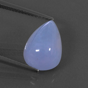 5.49캐럿 천연 라벤더 블루 칼세도니, 투명한, 13.3×9.3 mm, 투명/반투명