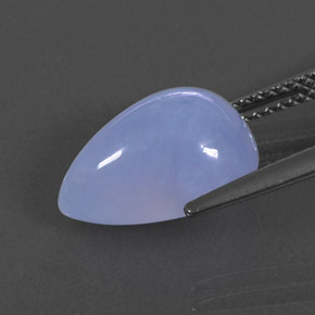 5.49캐럿 천연 라벤더 블루 칼세도니, 투명한, 13.3×9.3 mm, 투명/반투명