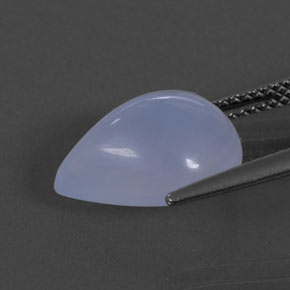 5.59캐럿 천연 라벤더 블루 칼세도니, 투명한, 13.6×10.3 mm, 투명/반투명