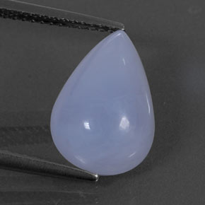 4.73캐럿 천연 라벤더 블루 칼세도니, 투명한, 14×9.4 mm, 투명/반투명
