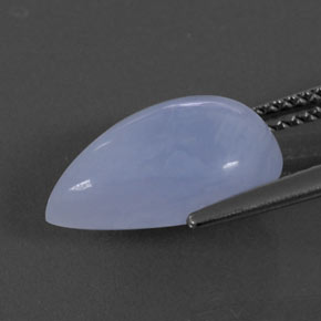 4.73캐럿 천연 라벤더 블루 칼세도니, 투명한, 14×9.4 mm, 투명/반투명