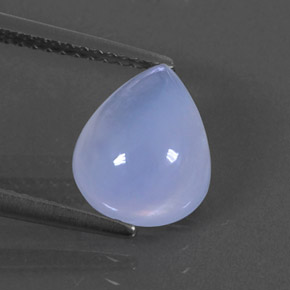 2.58캐럿 천연 라벤더 블루 칼세도니, 투명한, 10×8.2 mm, 투명/반투명