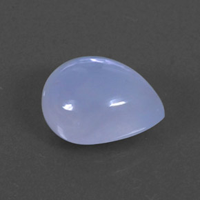 2.58캐럿 천연 라벤더 블루 칼세도니, 투명한, 10×8.2 mm, 투명/반투명
