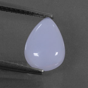 1.94캐럿 천연 라벤더 블루 칼세도니, 투명한, 10×7.2 mm, 투명/반투명