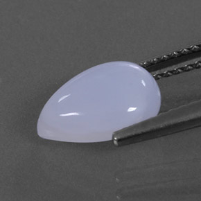 1.94캐럿 천연 라벤더 블루 칼세도니, 투명한, 10×7.2 mm, 투명/반투명
