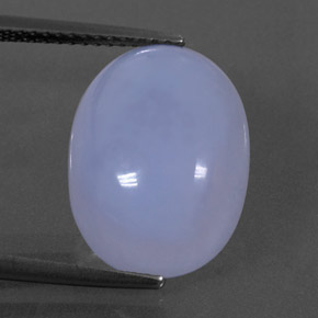 10.59캐럿 천연 라벤더 블루 칼세도니, 투명한, 16×12.1 mm, 투명/반투명