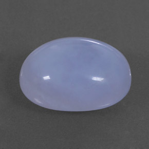 10.59캐럿 천연 라벤더 블루 칼세도니, 투명한, 16×12.1 mm, 투명/반투명