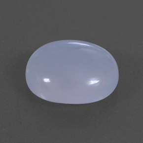 4.62캐럿 천연 라벤더 블루 칼세도니, 투명한, 12.5×10.5 mm, 투명/반투명
