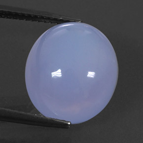8.91캐럿 천연 라벤더 블루 칼세도니, 투명한, 14.2×12.3 mm, 투명/반투명