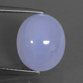 5.59캐럿 천연 라벤더 블루 칼세도니, 투명한, 11.8×10 mm, 투명/반투명