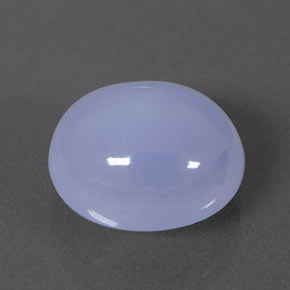 5.59캐럿 천연 라벤더 블루 칼세도니, 투명한, 11.8×10 mm, 투명/반투명