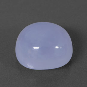 5.69캐럿 천연 라벤더 블루 칼세도니, 투명한, 11.5×10.2 mm, 투명/반투명