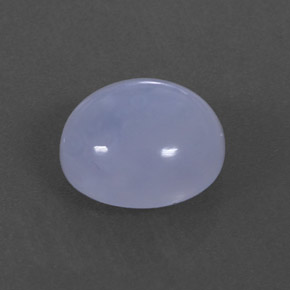 3.61캐럿 천연 라벤더 블루 칼세도니, 투명한, 10.3×9.3 mm, 투명/반투명
