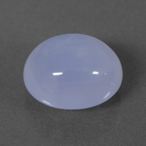 4.04캐럿 천연 라벤더 블루 칼세도니, 투명한, 10.9×8.8 mm, 투명/반투명