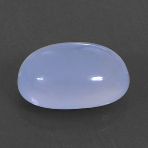 3.98캐럿 천연 라벤더 블루 칼세도니, 투명한, 12.4×8.3 mm, 투명/반투명