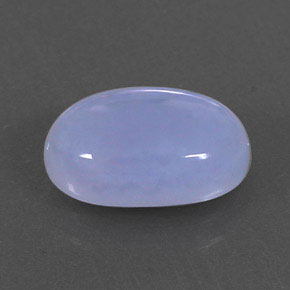 2.87캐럿 천연 라벤더 블루 칼세도니, 투명한, 11.4×7.5 mm, 투명/반투명