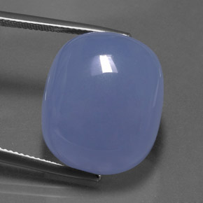 34.70캐럿 천연 라벤더 블루 칼세도니, 투명한, 21.1×17.7 mm, 투명/반투명