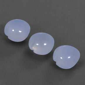 10.44캐럿 천연 라벤더 블루 칼세도니 보석, 투명한, 9.8×9.7 mm, 투명/반투명