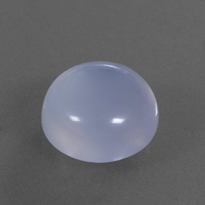 7.87캐럿 천연 라벤더 블루 칼세도니, 투명한, 12.27 mm, 투명/반투명