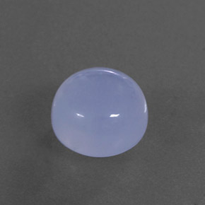 5.12캐럿 천연 라벤더 블루 칼세도니, 투명한, 10.19 mm, 투명/반투명