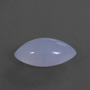 3.04캐럿 천연 라벤더 블루 칼세도니, 투명한, 14×7.3 mm, 투명/반투명