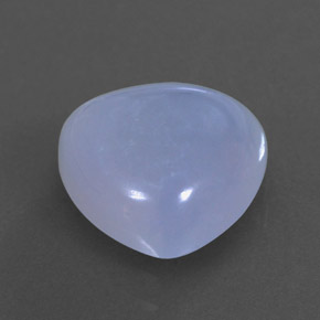3.44캐럿 천연 라벤더 블루 칼세도니, 투명한, 10.2×10 mm, 투명/반투명