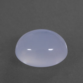 4.08캐럿 천연 라벤더 블루 칼세도니, 투명한, 11.2×9.1 mm, 투명/반투명
