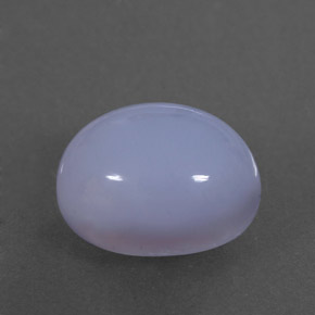 4.91캐럿 천연 라벤더 블루 칼세도니, 투명한, 11.4×9.1 mm, 투명/반투명