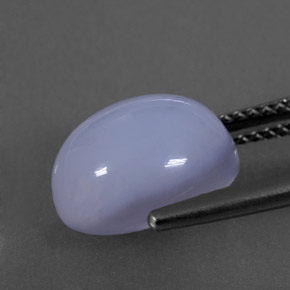 4.91캐럿 천연 라벤더 블루 칼세도니, 투명한, 11.4×9.1 mm, 투명/반투명