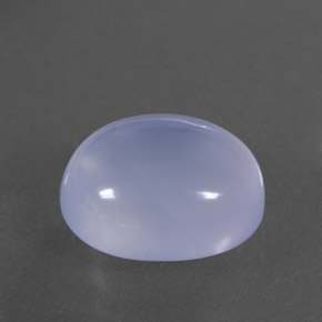 4.37캐럿 천연 라벤더 블루 칼세도니, 투명한, 11.2×9.1 mm, 투명/반투명