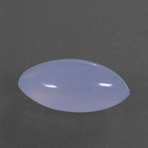 3.04캐럿 천연 라벤더 블루 칼세도니, 투명한, 13.6×7.3 mm, 투명/반투명