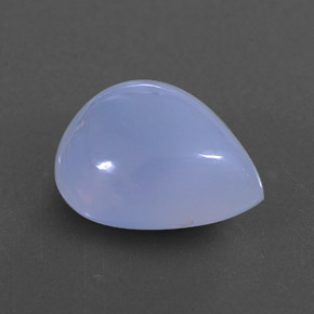 4.83캐럿 천연 라벤더 블루 칼세도니, 투명한, 12.2×10.2 mm, 투명/반투명