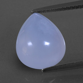 4.63캐럿 천연 라벤더 블루 칼세도니, 투명한, 12×10 mm, 투명/반투명