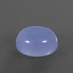 4.58캐럿 천연 라벤더 블루 칼세도니, 투명한, 11×9.1 mm, 투명/반투명