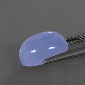 4.58캐럿 천연 라벤더 블루 칼세도니, 투명한, 11×9.1 mm, 투명/반투명