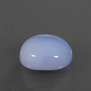 3.97캐럿 천연 라벤더 블루 칼세도니, 타원형 컷, 11.2×9.1 mm, 투명한